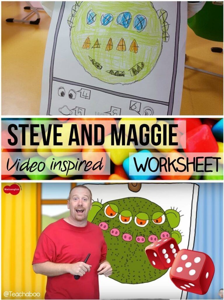 Steve and Maggie Inspired Worksheet - Teachaboo