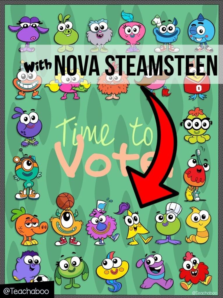 gonoodle-time-to-vote-posters-with-nova-steamsteen-new-champ-teachaboo