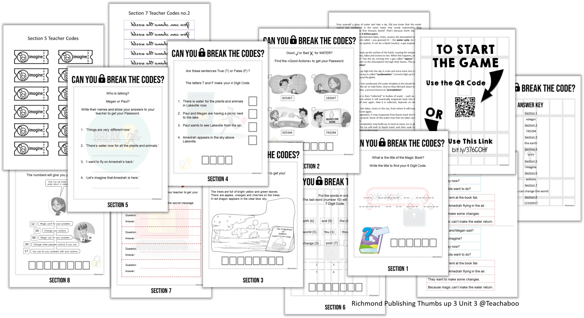 Escape the Classroom Game Pack Freebie no.4 | Reading Comprehension ...