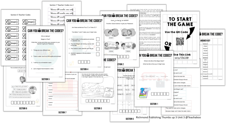 Escape the Classroom Game Pack Freebie no.4 | Reading Comprehension ...