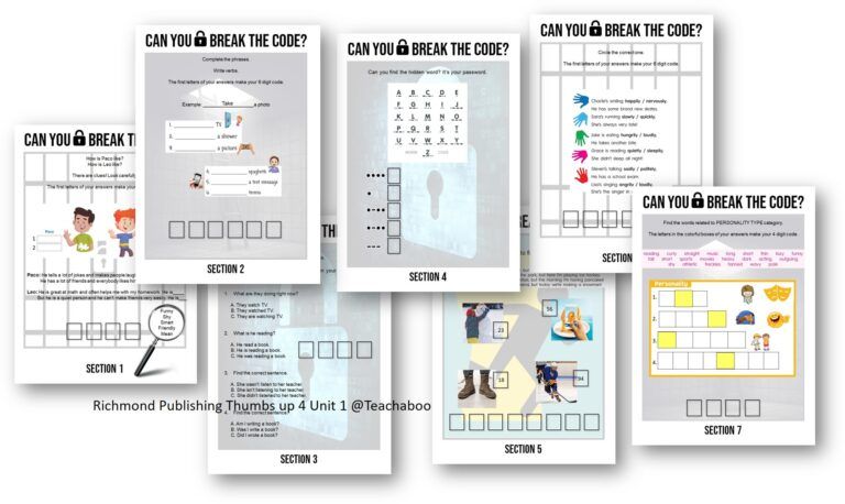 Escape the Classroom Game Pack Freebie no.5 | Topics Revision - Teachaboo