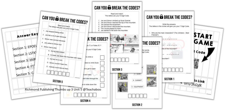 Escape the Classroom Game Pack Freebie no.7 | Reading Comprehension ...